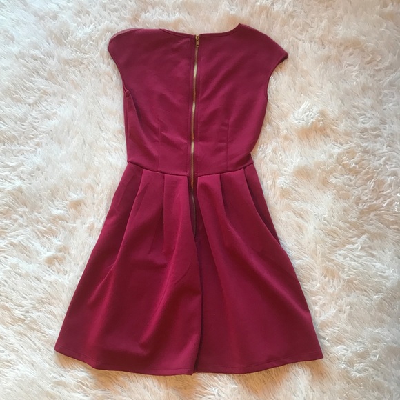 Raspberry Party Dress - Picture 4 of 5